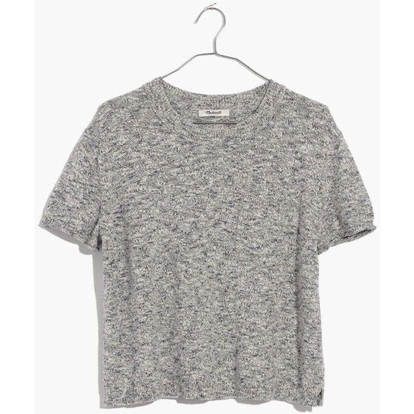 Madewell Pocket Tee Sweater in Grey - Picture 3 of 7